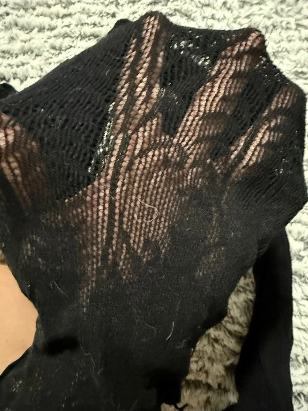 Black assorted pattern fishnet Versatile Women’s stockings Accessory 5